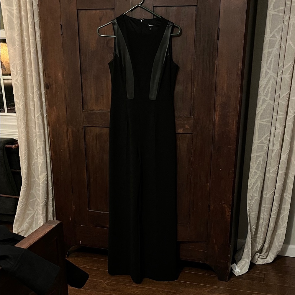Express Black Sleeveless Jumpsuit
